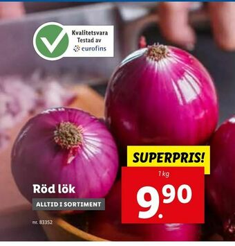 Lidl Röd lök erbjuda