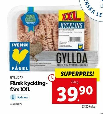 Lidl Färsk kycklingfärs XXL erbjuda
