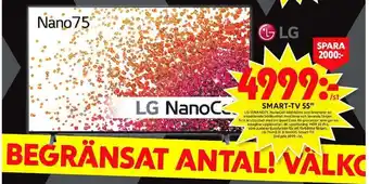 ICA Maxi LG 55NANO75 Smart-TV 55" erbjuda