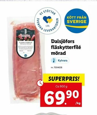 Dalsjöfors fläskytterfilé mörad