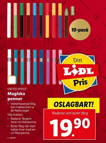 Lidl Magiska pennor erbjuda