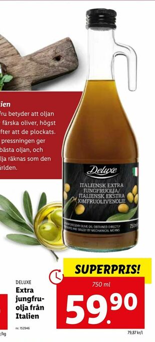 Lidl Extra jungfruolja från Italien erbjuda