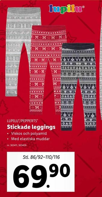 Lidl Stickade leggings erbjuda