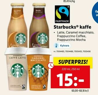 Lidl Starbucks® kaffe erbjuda