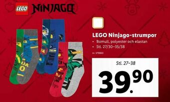 Lidl LEGO Ninjago-strumpor erbjuda