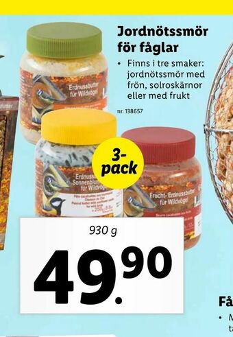 Jordnötssmör för fåglar