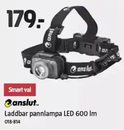 Jula CANSLUT Laddbar pannlampa LED 600 Im erbjuda