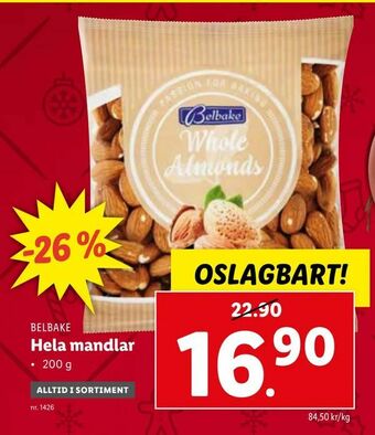 Lidl Hela mandlar erbjuda
