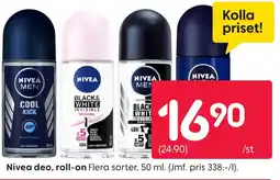 Rusta NIVEA deo, roll-on erbjuda