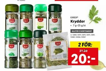 Lidl Kryddor erbjuda