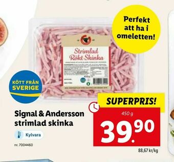 Lidl Signal & Andersson strimlad skinka erbjuda