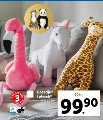 Lidl Gosedjur i plysch erbjuda