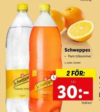 Lidl Schweppes erbjuda