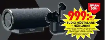 ICA Maxi Sudio Högtalare + Hörlurar erbjuda