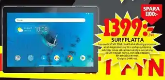 Lenovo Surfplatta M10 HD 32GB