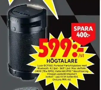 ICA Maxi Luxor BCP360 Högtalare erbjuda