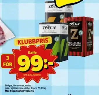 Zoégas Kaffe 450g