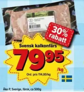 Åke P. Sverige Svensk Kalkonfärs 500g