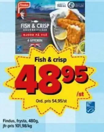 Östenssons Findus Frysta 480g erbjuda