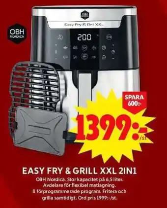 ICA Maxi Easy fry & grill xxl 2in1 erbjuda