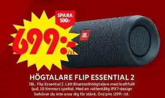 ICA Maxi HÖGTALARE FLIP ESSENTIAL 2 erbjuda