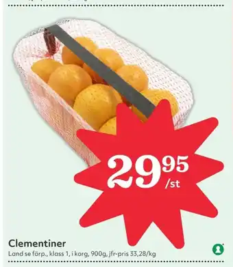 Hemköp Clementiner erbjuda