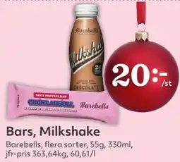Hemköp Bars, Milkshake erbjuda