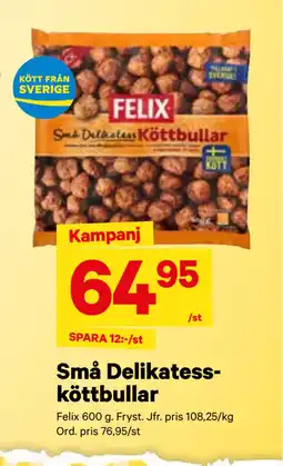 City Gross Små Delikatessköttbullar erbjuda