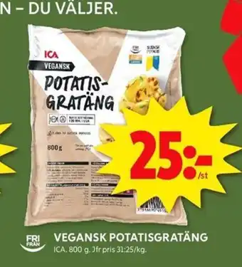 ICA Kvantum Vegansk potatisgratäng erbjuda