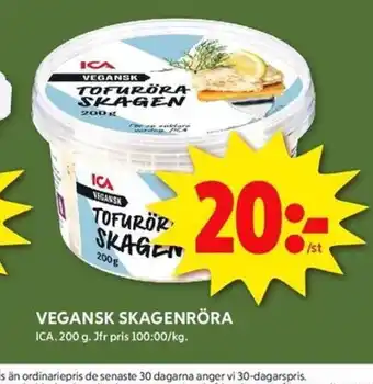 ICA Kvantum Vegansk skagenröra erbjuda