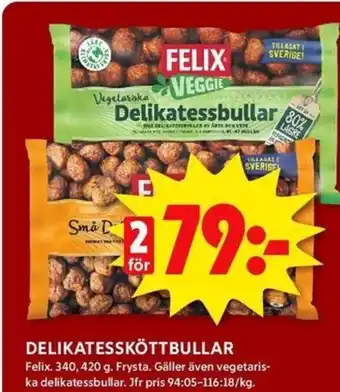 ICA Kvantum Delikatessköttbullar erbjuda