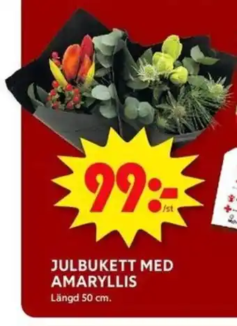 ICA Kvantum Julbukett med amaryllis erbjuda