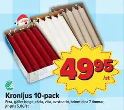 Östenssons FIXA Kronljus 10-pack erbjuda