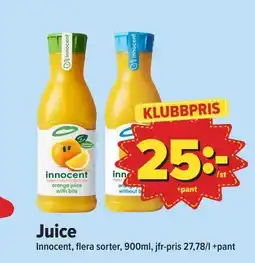 Östenssons INNOCENT Juice erbjuda