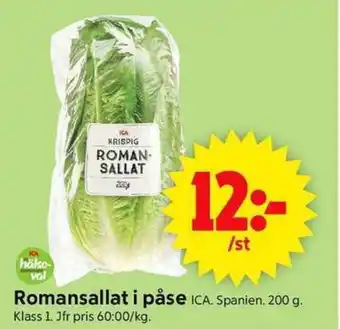 ICA Supermarket ICA Romansallat i påse erbjuda