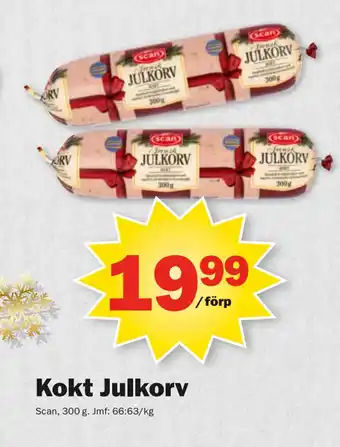 Pekås Kokt Julkorv erbjuda