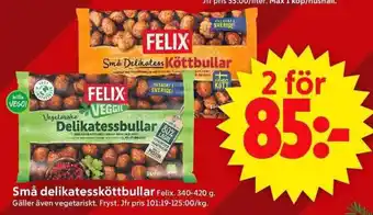 ICA Supermarket FELIX Små delikatessköttbullar erbjuda