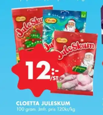 ÖoB CLOETTA juleskum erbjuda