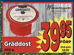 Supergrossen Gräddost erbjuda