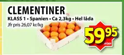 Matvärlden Tensta CLEMENTINER erbjuda
