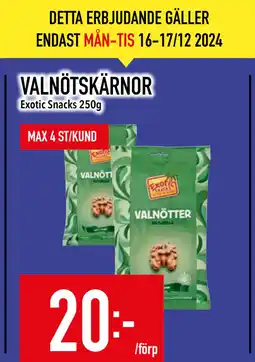 Matdax VALNÖTSKÄRNOR erbjuda