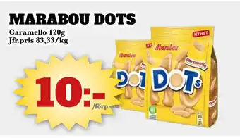 Bonum Matmarknad MARABOU DOTS erbjuda