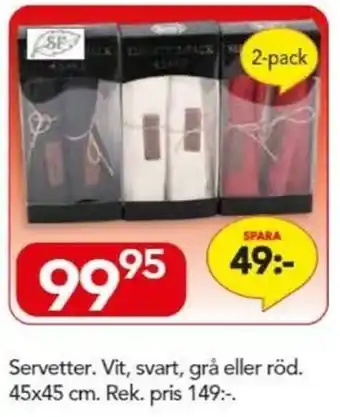 Bo Ohlsson Servetter 45x45 cm erbjuda