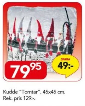 Bo Ohlsson Kudde "Tomtar" 45x45 cm erbjuda