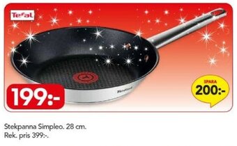 Bo Ohlsson Tefal Stekpanna Simpleo 28 cm erbjuda
