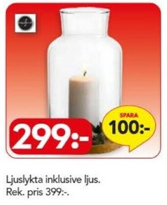 Bo Ohlsson Ljuslykta inklusive ljus erbjuda