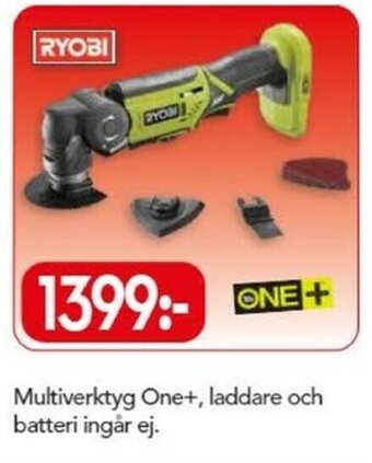 Bo Ohlsson Ryobi Multiverktyg One+, laddare och batteri ingår ej erbjuda