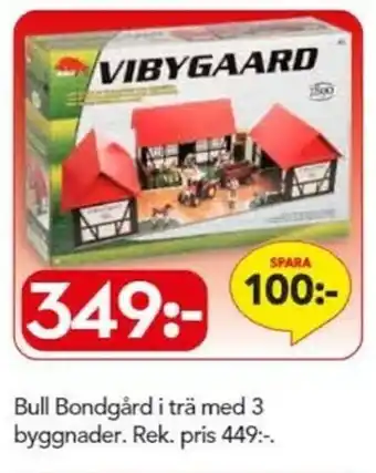 Bo Ohlsson Bull Bondgård i trä med 3 byggnader erbjuda