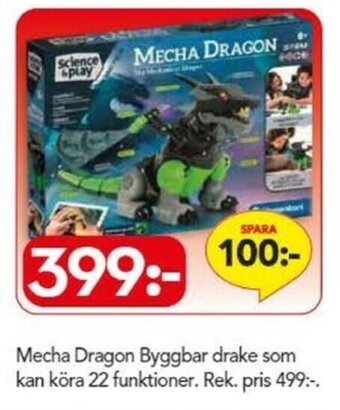 Bo Ohlsson Mecha Dragon Byggbar drake som kan köra 22 funktioner erbjuda