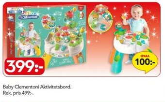 Bo Ohlsson Baby Clementoni Aktivitetsbord erbjuda